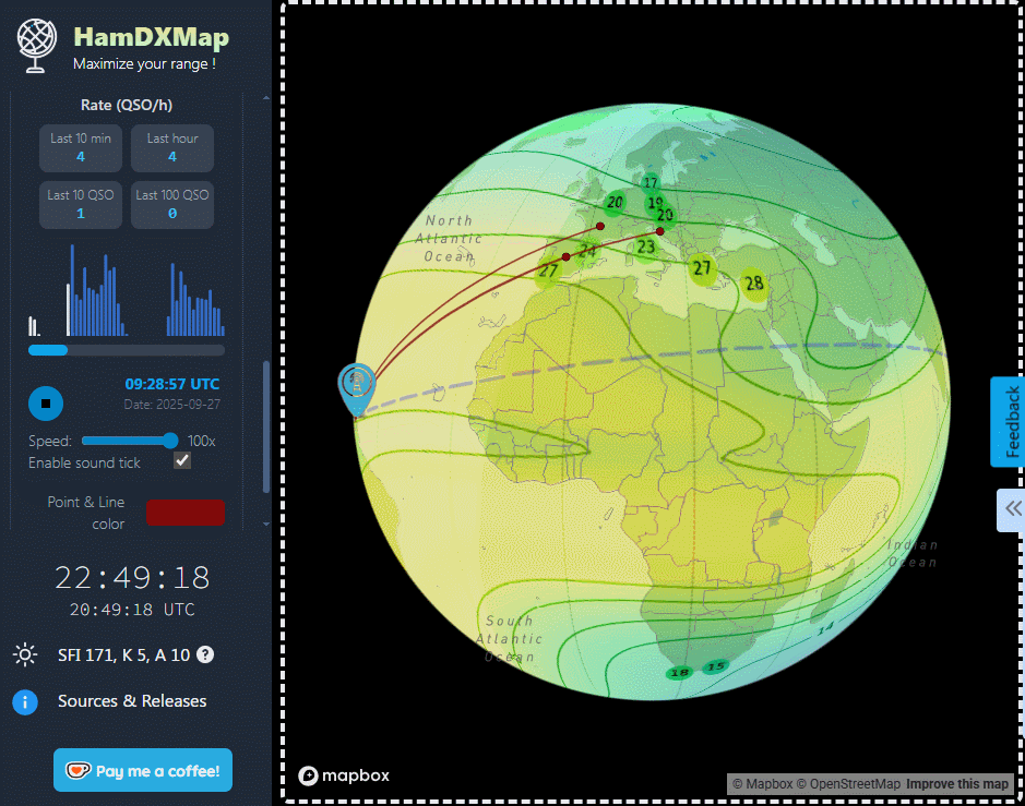 HamDXMap can now import ADIF file